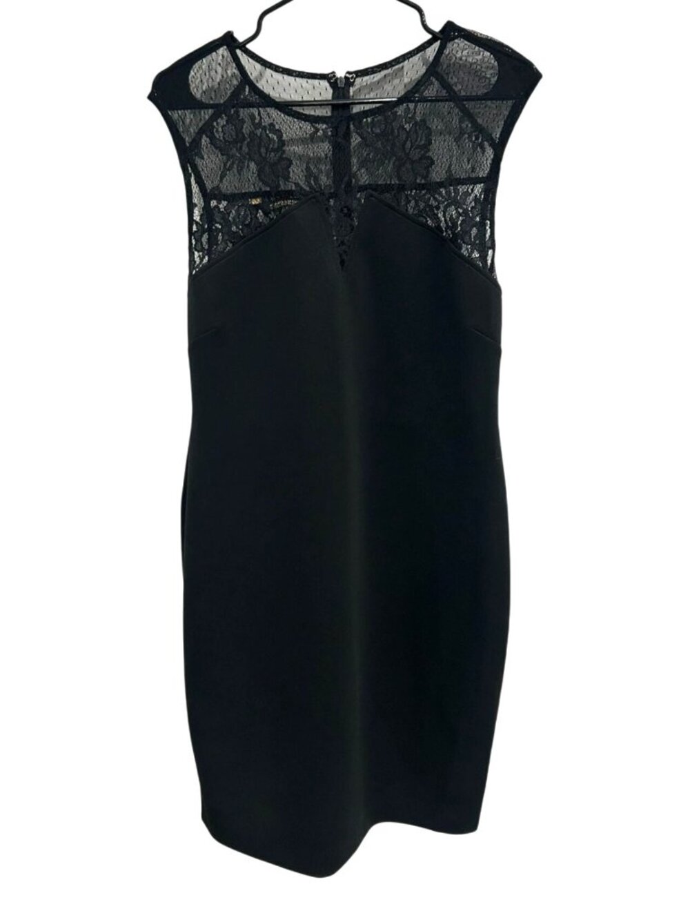 Kardashian Kollection XL Black Sheer Lace Sheath Dress Noir Aesthetic Gothic NWT